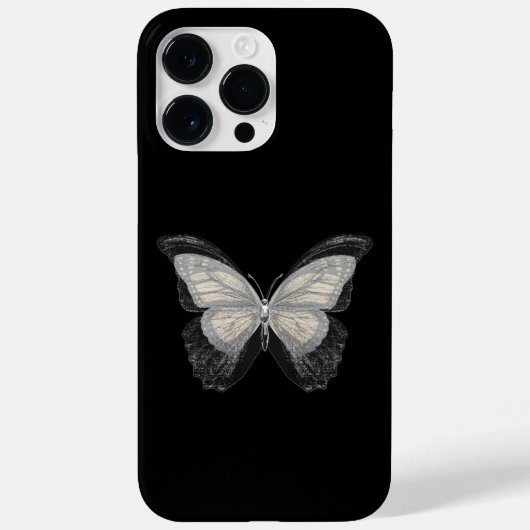Coques Case-Mate iPhone Papillon noir parties scintillant girly (Verso)