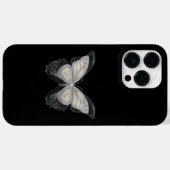 Coques Case-Mate iPhone Papillon noir parties scintillant girly (Verso (horizontal))