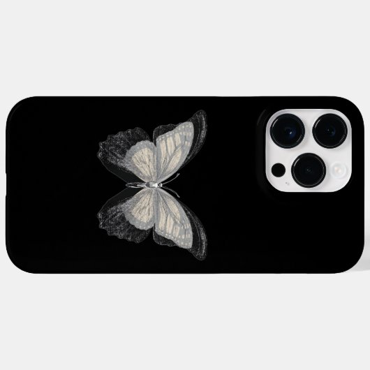 Coques Case-Mate iPhone Papillon noir parties scintillant girly (Verso (horizontal))