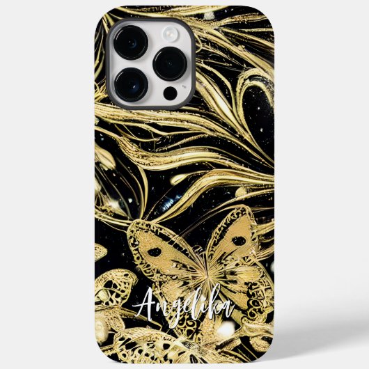 Coques Case-Mate iPhone Papillon Nom Personnalisé (Verso)