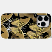 Coques Case-Mate iPhone Papillon Nom Personnalisé (Verso (horizontal))