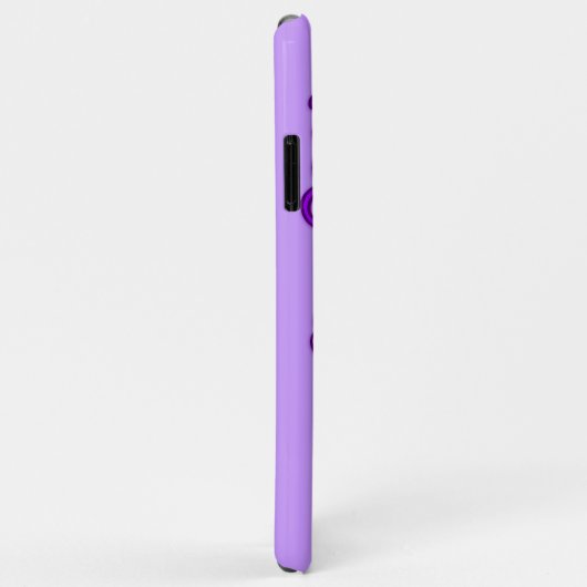 Coques Case-Mate iPhone Papillon nommé caisse pourpre d'iPod (Dos/Droite)