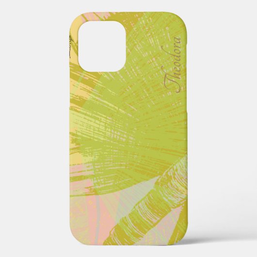 Coques Case-Mate iPhone Papillon Or Abstrait Violet rose Pastel (Verso)