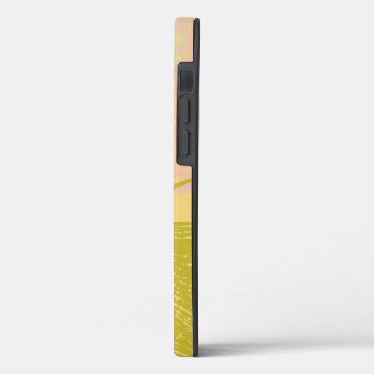 Coques Case-Mate iPhone Papillon Or Abstrait Violet rose Pastel Motif (Verso / Gauche)