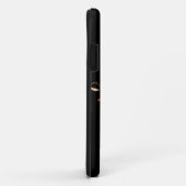 Coques Case-Mate iPhone Papillon orange Abstrait et floral (Dos/Droite)