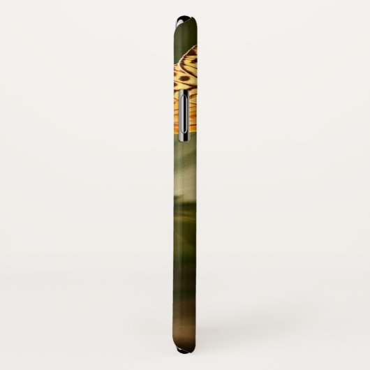 Coques Case-Mate iPhone Papillon orange et fleurs (Dos/Droite)