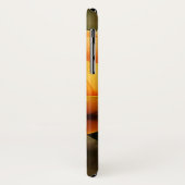 Coques Case-Mate iPhone Papillon orange et fleurs (Dos/Gauche)