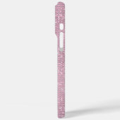 Coques Case-Mate iPhone Papillon Pailleté Rose Rose Pâle (Verso / Gauche)