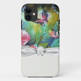 Etui iPhone Case-Mate papillon parmi les roses