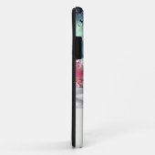 Coques Case-Mate iPhone papillon parmi les roses (Dos/Droite)