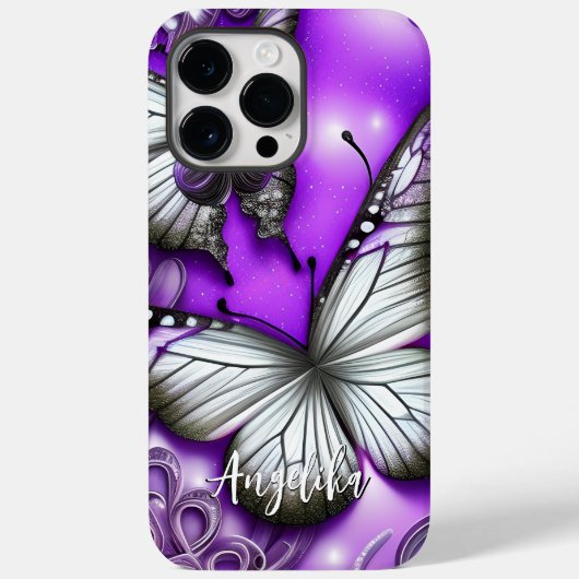 Coques Case-Mate iPhone Papillon Personnalisé (Verso)