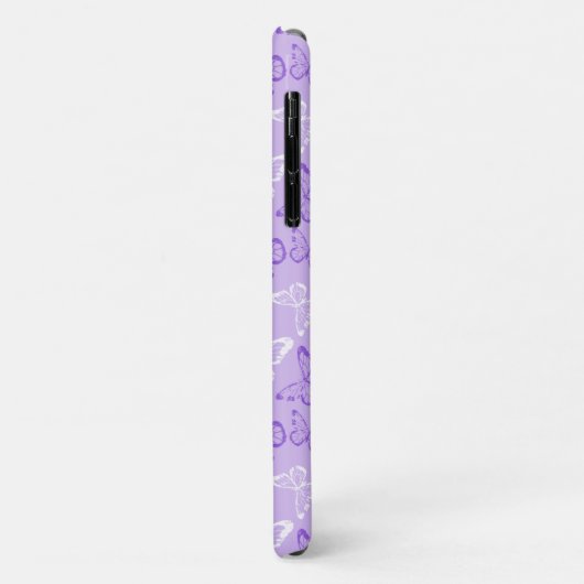Coques Case-Mate iPhone Papillon pourpre (Dos/Gauche)
