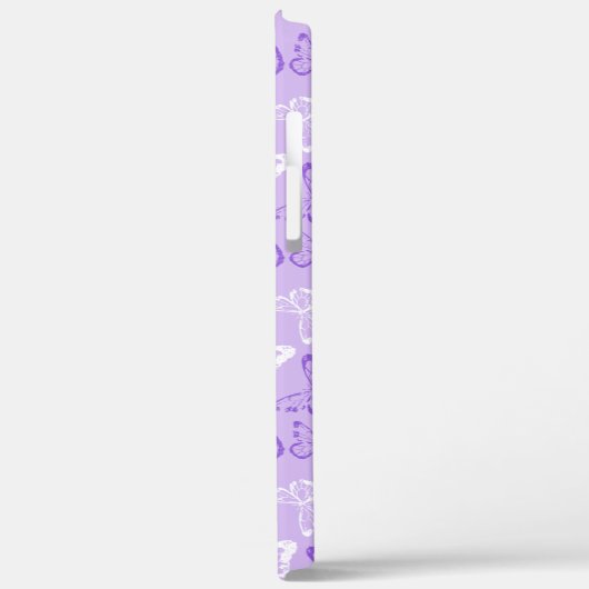 Coques Case-Mate iPhone Papillon pourpre (Verso / Gauche)