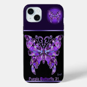 Coques Case-Mate iPhone Papillon pourpre 31 (Verso)