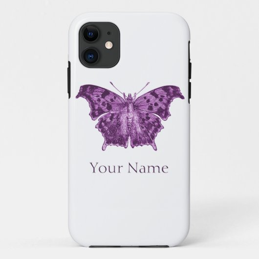 Coques Case-Mate iPhone Papillon pourpre, curiosités (Dos)
