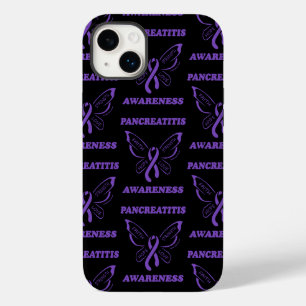 Coque Pour iPhone 14 Plus Papillon/Prise de conscience...Pancreatite