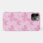 Coques Case-Mate iPhone Papillon Rose (Dos (Horizontal))