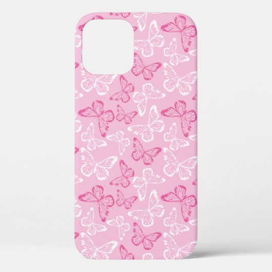 Coques Case-Mate iPhone Papillon Rose (Verso)