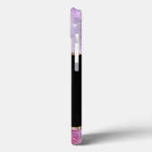 Coques Case-Mate iPhone Papillon rose et or Monogramme (Verso / Gauche)