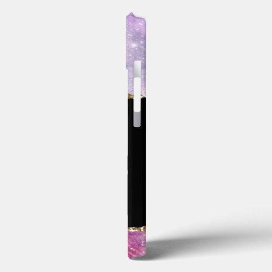 Coques Case-Mate iPhone Papillon rose et or Monogramme (Verso / Gauche)