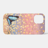 Coques Case-Mate iPhone Papillon Rose Gold Flakes Design abstrait (Verso (horizontal))
