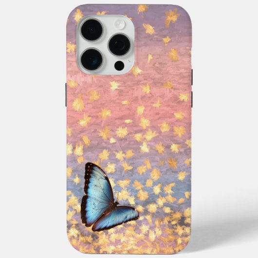 Coques Case-Mate iPhone Papillon Rose Gold Flakes Design abstrait (Verso)