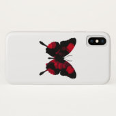 Coques Case-Mate iPhone Papillon rouge ardent (Dos (Horizontal))