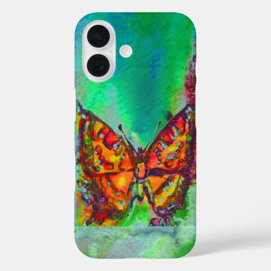 COQUES Case-Mate iPhone PAPILLON ROUGE DANS LE VERT (Verso)