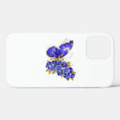 Coques Case-Mate iPhone Papillon Saphir Fleur (Verso (horizontal))