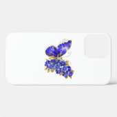 Coques Case-Mate iPhone Papillon Saphir Fleur (Verso (horizontal))