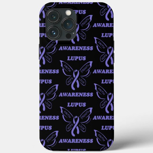 Coques Case-Mate iPhone Papillon/Sensibilisation...Lupus (Verso)