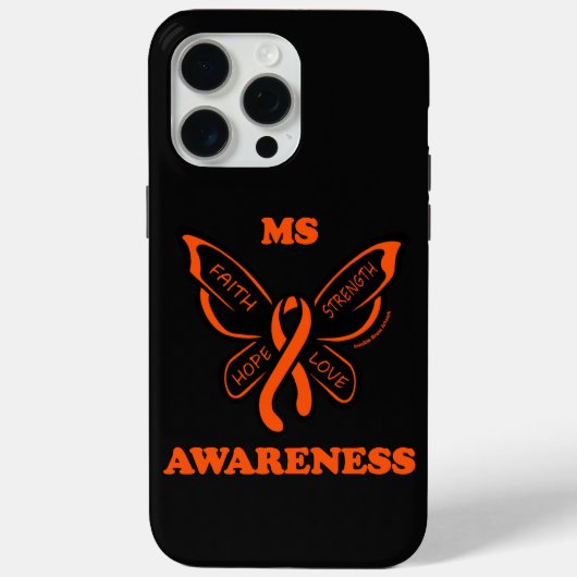 Coques Case-Mate iPhone Papillon/sensibilisation...MS (Verso)