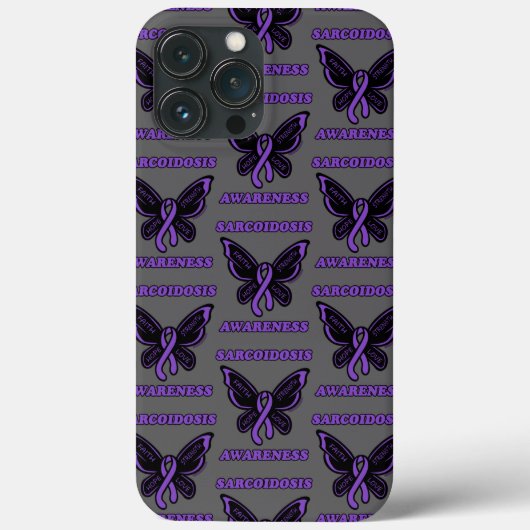 Coques Case-Mate iPhone Papillon/sensibilisation...Sarcoïdose (Verso)
