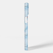 Coques Case-Mate iPhone Papillon Steampunk Bleu Glace (Verso / Droite)