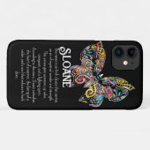 Coques Case-Mate iPhone Papillon Steampunk coloré (Dos (Horizontal))