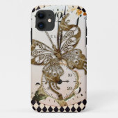Coques Case-Mate iPhone Papillon Steampunk Round (Dos)