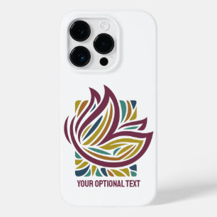 Coque Pour iPhone 14 Pro Papillon stylisé Texte facultatif