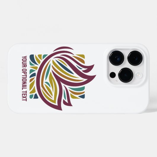 Coques Case-Mate iPhone Papillon stylisé Texte facultatif (Verso (horizontal))