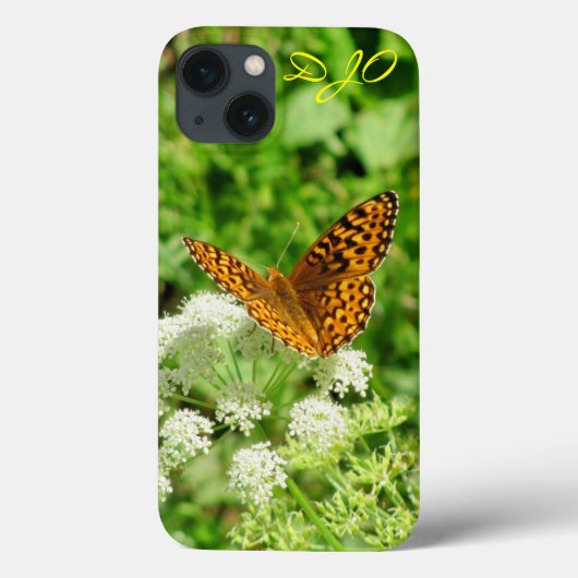 Coques Case-Mate iPhone Papillon Sur Fleurs Blanches (Verso)