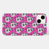 Coques Case-Mate iPhone Papillon Sur Flower Motif Design rose (Verso (horizontal))