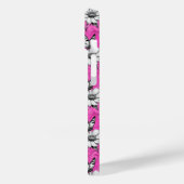 Coques Case-Mate iPhone Papillon Sur Flower Motif Design rose (Verso / Gauche)