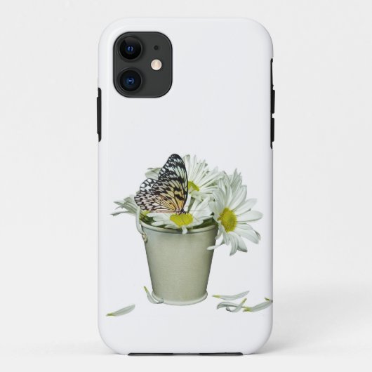 Coques Case-Mate iPhone papillon sur les marguerites (Dos)