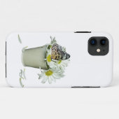 Coques Case-Mate iPhone papillon sur les marguerites (Dos (Horizontal))