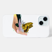 Coques Case-Mate iPhone Papillon sur Lotus Bloom (Verso (horizontal))
