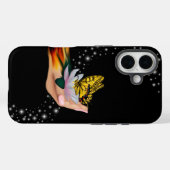 Coques Case-Mate iPhone Papillon sur Lotus Bloom (Verso (horizontal))