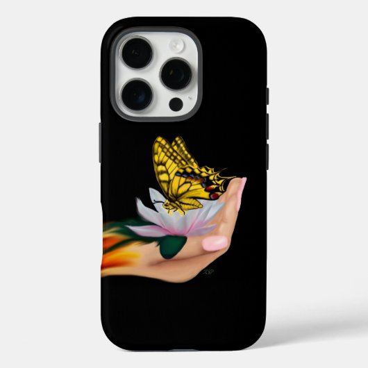Coques Case-Mate iPhone Papillon sur Lotus Bloom (Verso)