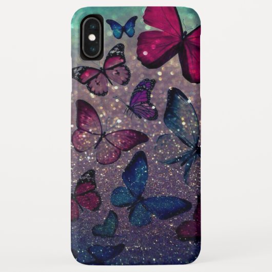 Coques Case-Mate iPhone Papillon sur Parties scintillant (Dos)