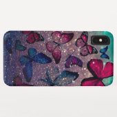 Coques Case-Mate iPhone Papillon sur Parties scintillant (Dos (Horizontal))