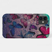 Coques Case-Mate iPhone Papillon sur Parties scintillant (Dos (Horizontal))
