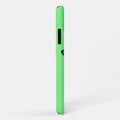 Coques Case-Mate iPhone Papillon Swallowtail en vert, turquoise et noir (Dos/Droite)